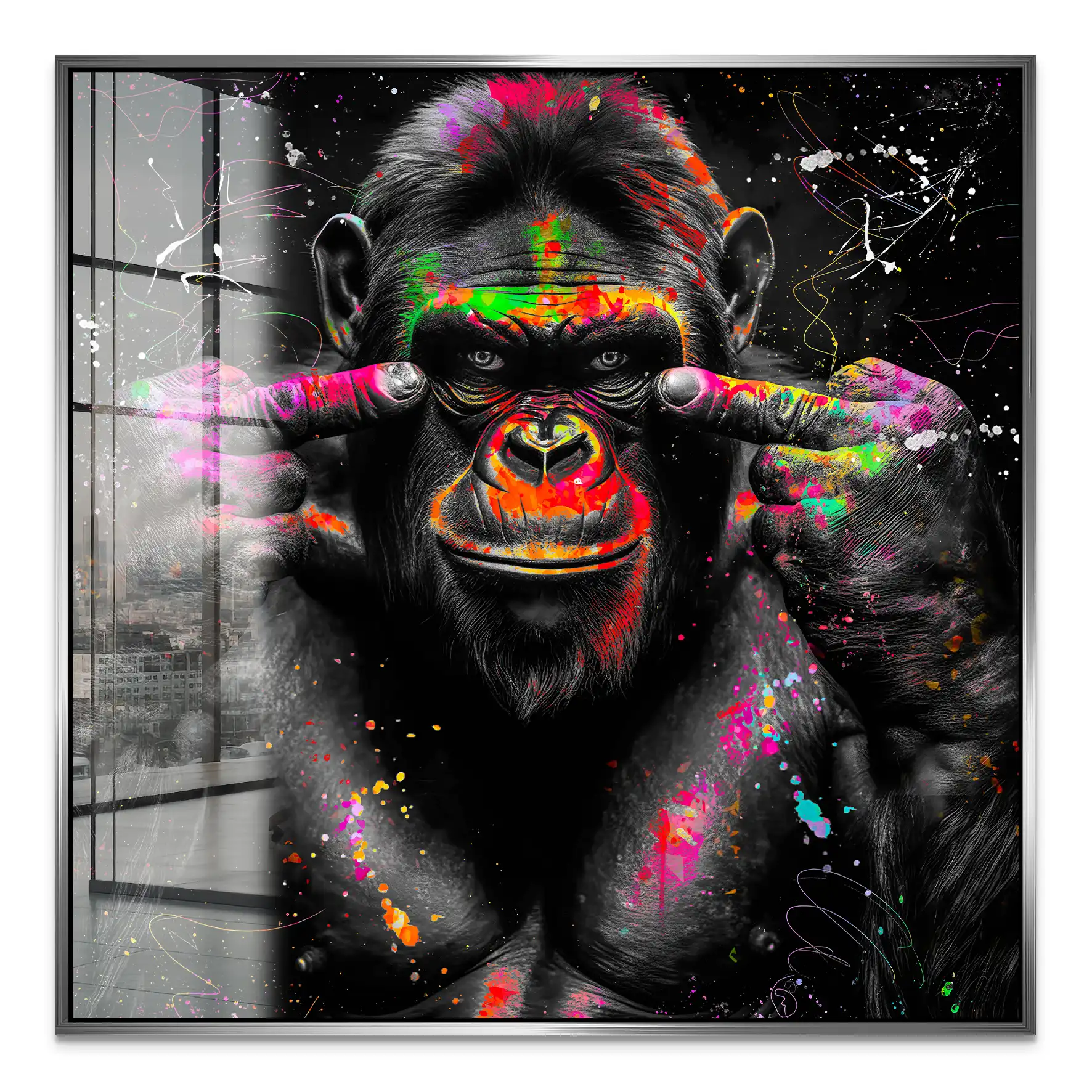 Bad Gorilla Acrylglas Bild INGALERIE
