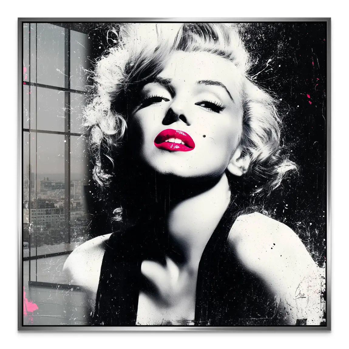 Monroe Noir Art Acrylglas Bild
