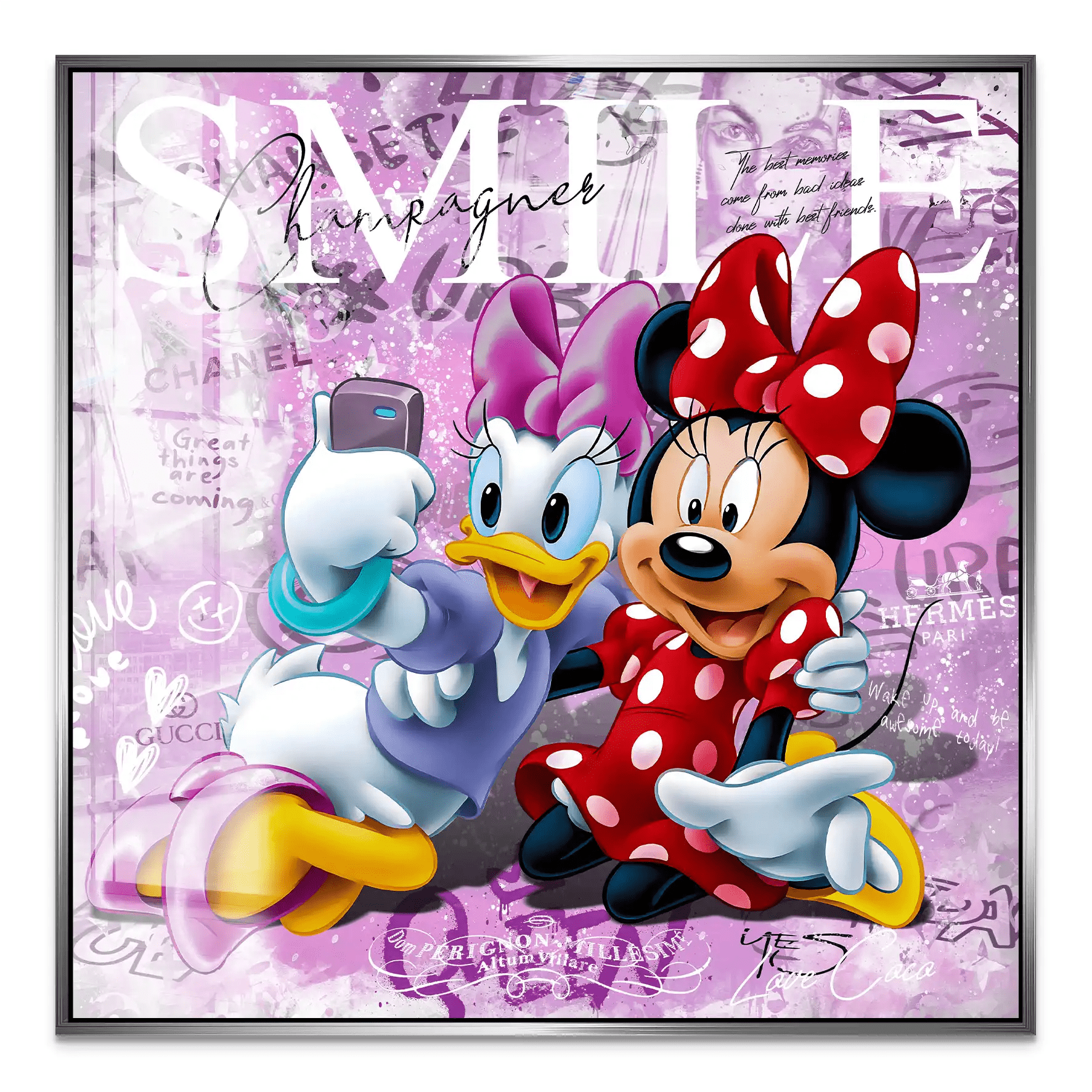 Daisy & Minnie Smile Nr.2 Acrylglas Bild INGALERIE