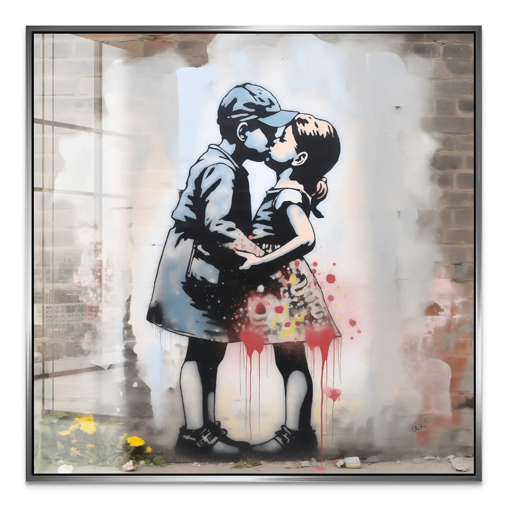 Remember Banksy Style Nr.2 Acrylglas Bild INGALERIE