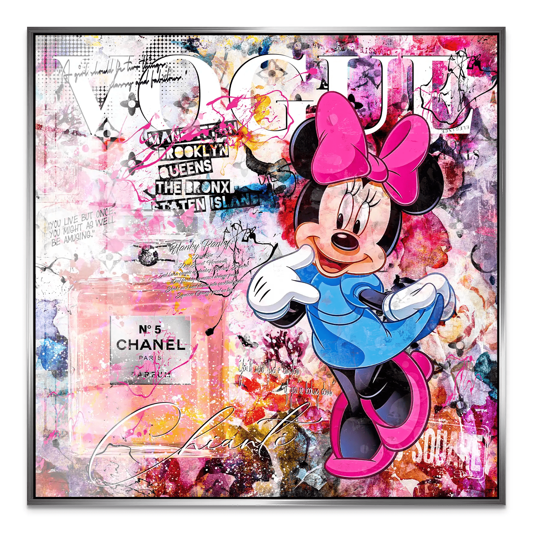 Minnie Chanel Art Acrylglas Bild INGALERIE