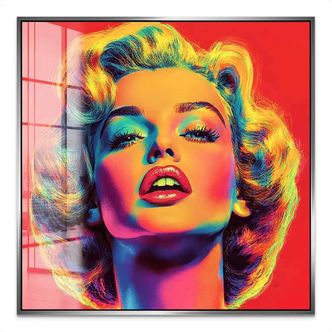 Marilyn Monroe Pop Art Style Acrylglas Bild INGALERIE