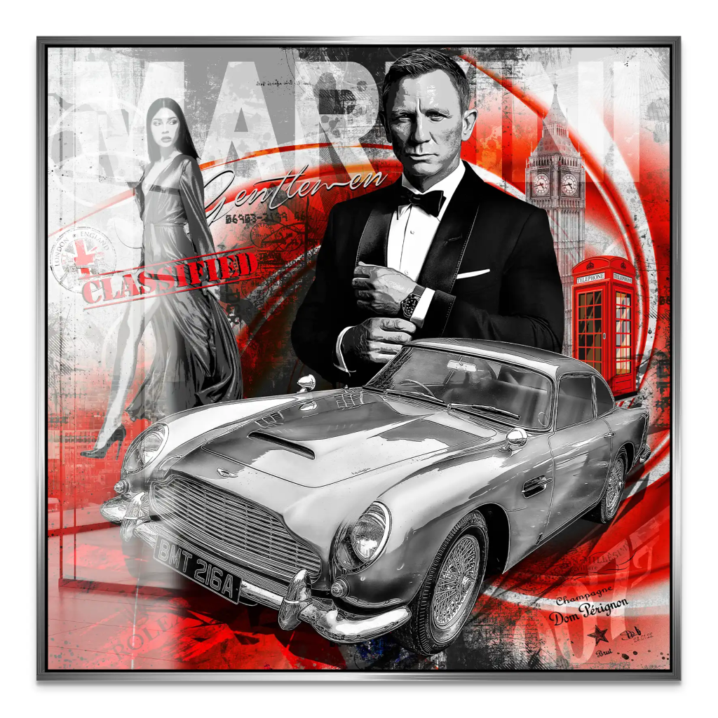 James Bond Modern Connery Style Acrylglas Bild INGALERIE