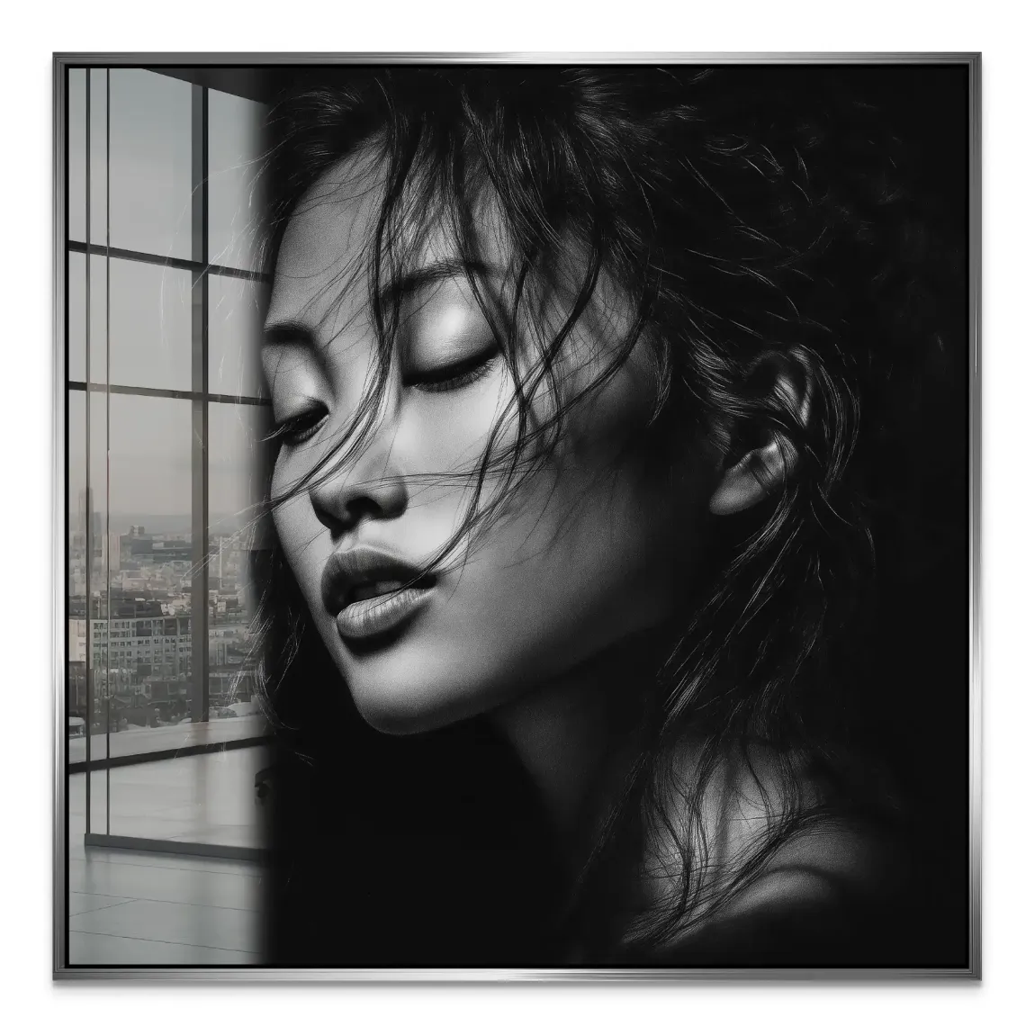 Asian Noir Portrait Acrylglas Bild