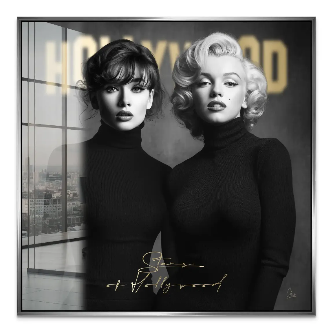 Audrey & Marilyn Hollywood Acrylglas Bild