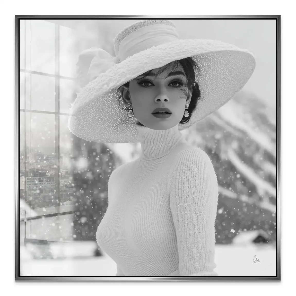 Audrey Hepburn Aspen Portrait Acrylglas Bild