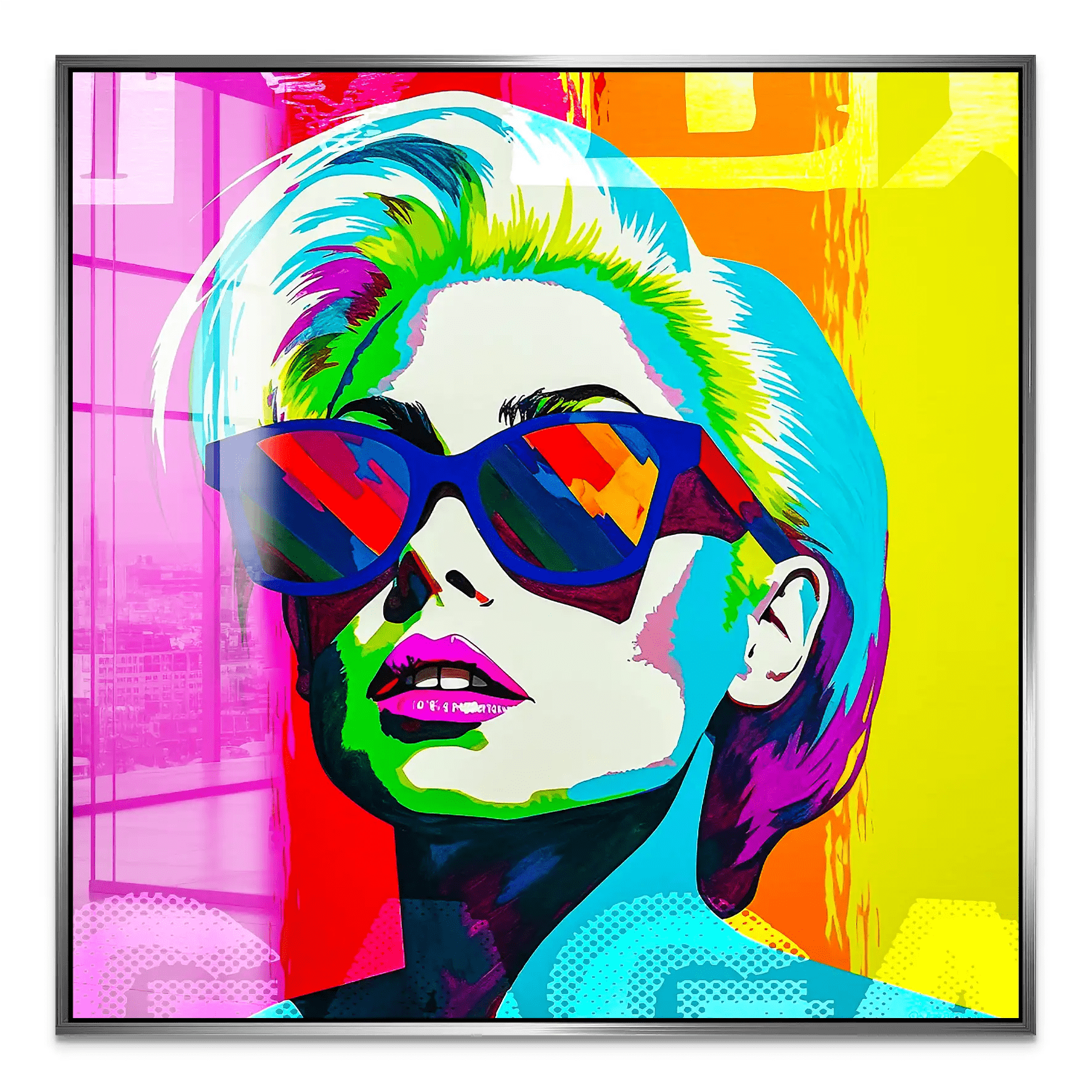 Lady G. Pop Art Acrylglas Bild INGALERIE