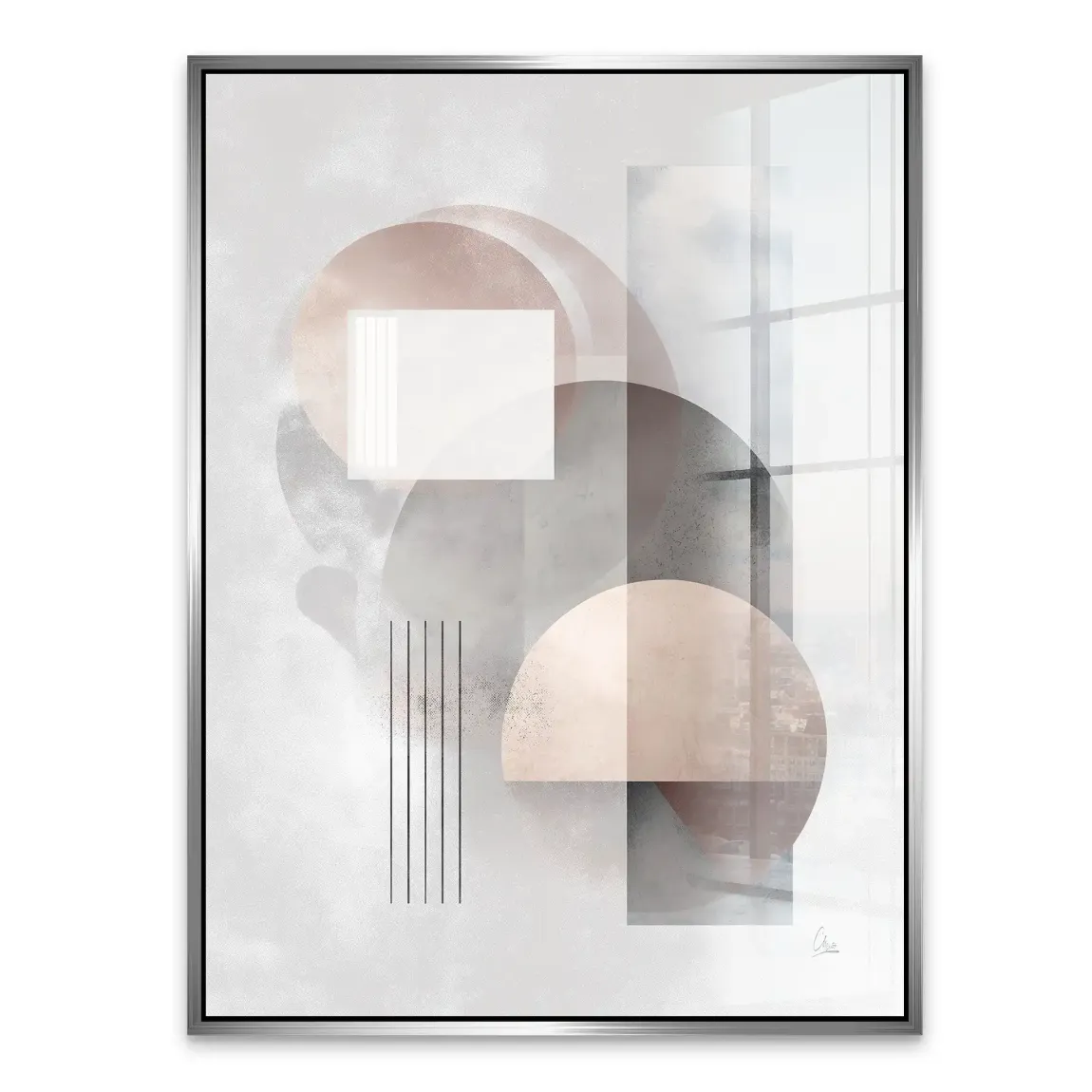 Soft Circles Acrylglasbild