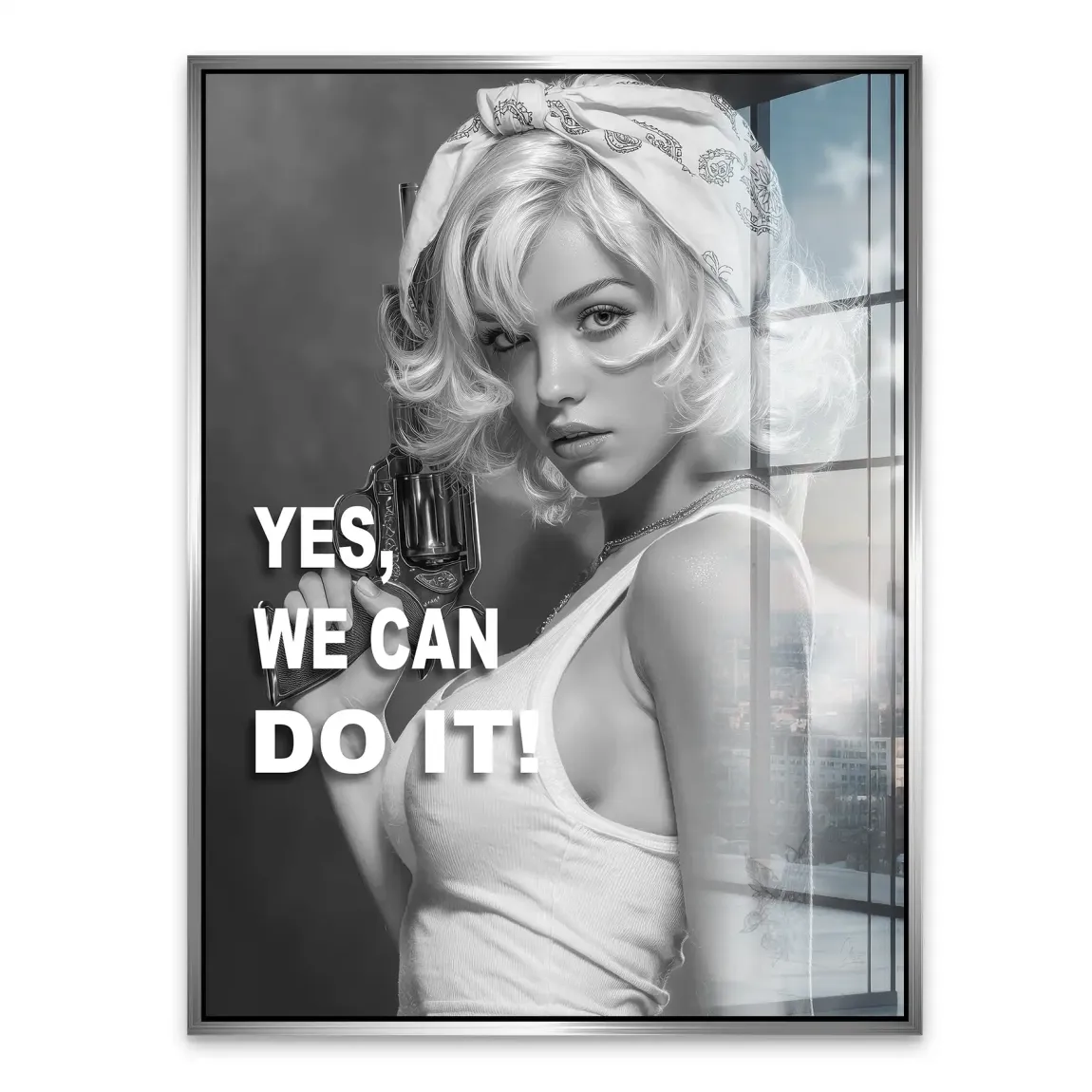 Yes we can Acrylglasbild