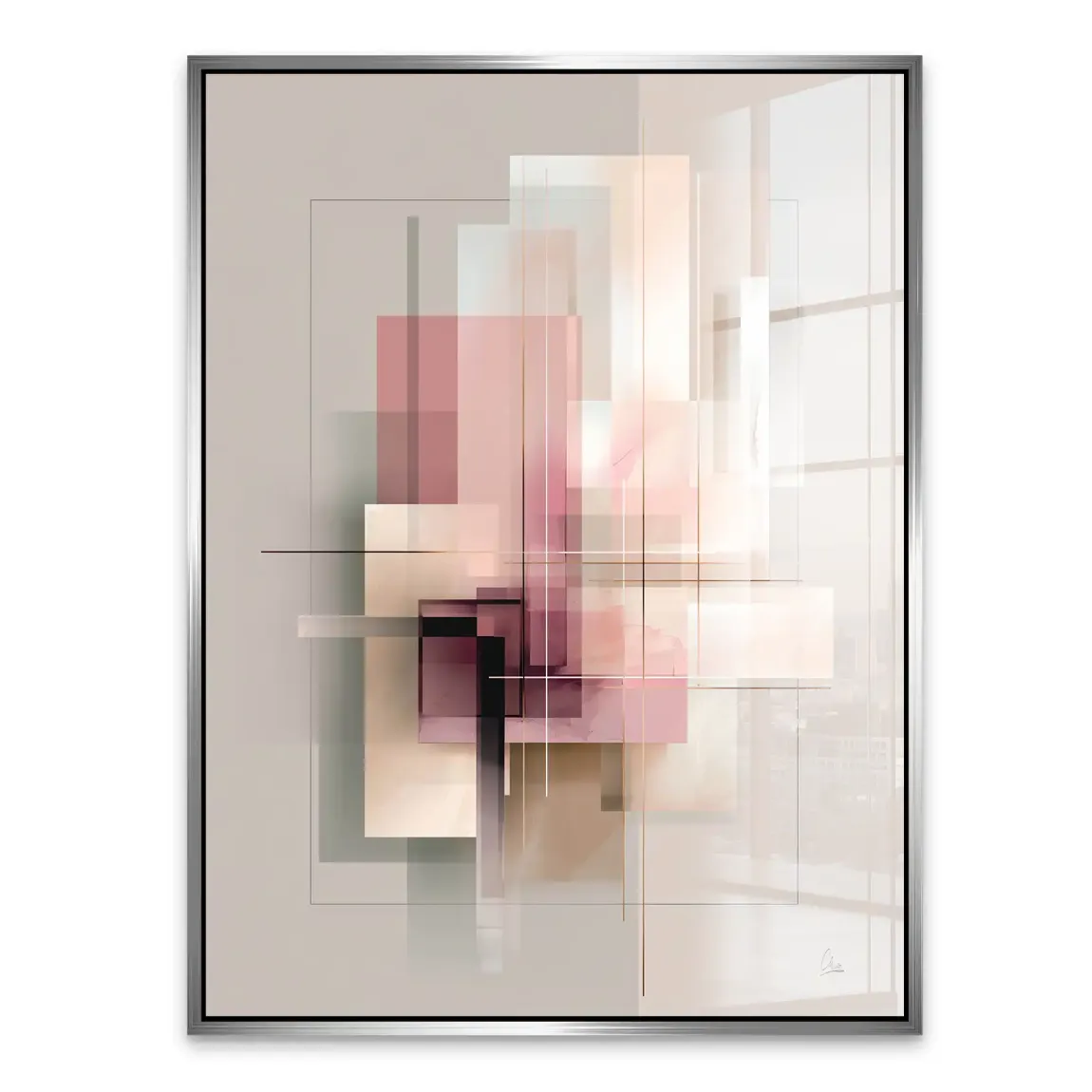 Soft Geometry Acrylglasbild