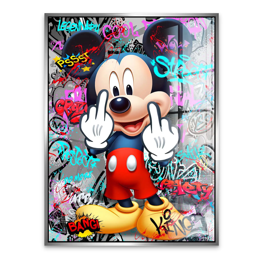 Micky Street Art Style Acrylglas Bild INGALERIE