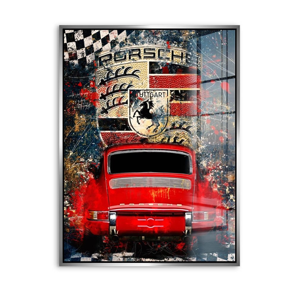 Porsche 911 Abstrakt Style Acrylglas Bild INGALERIE