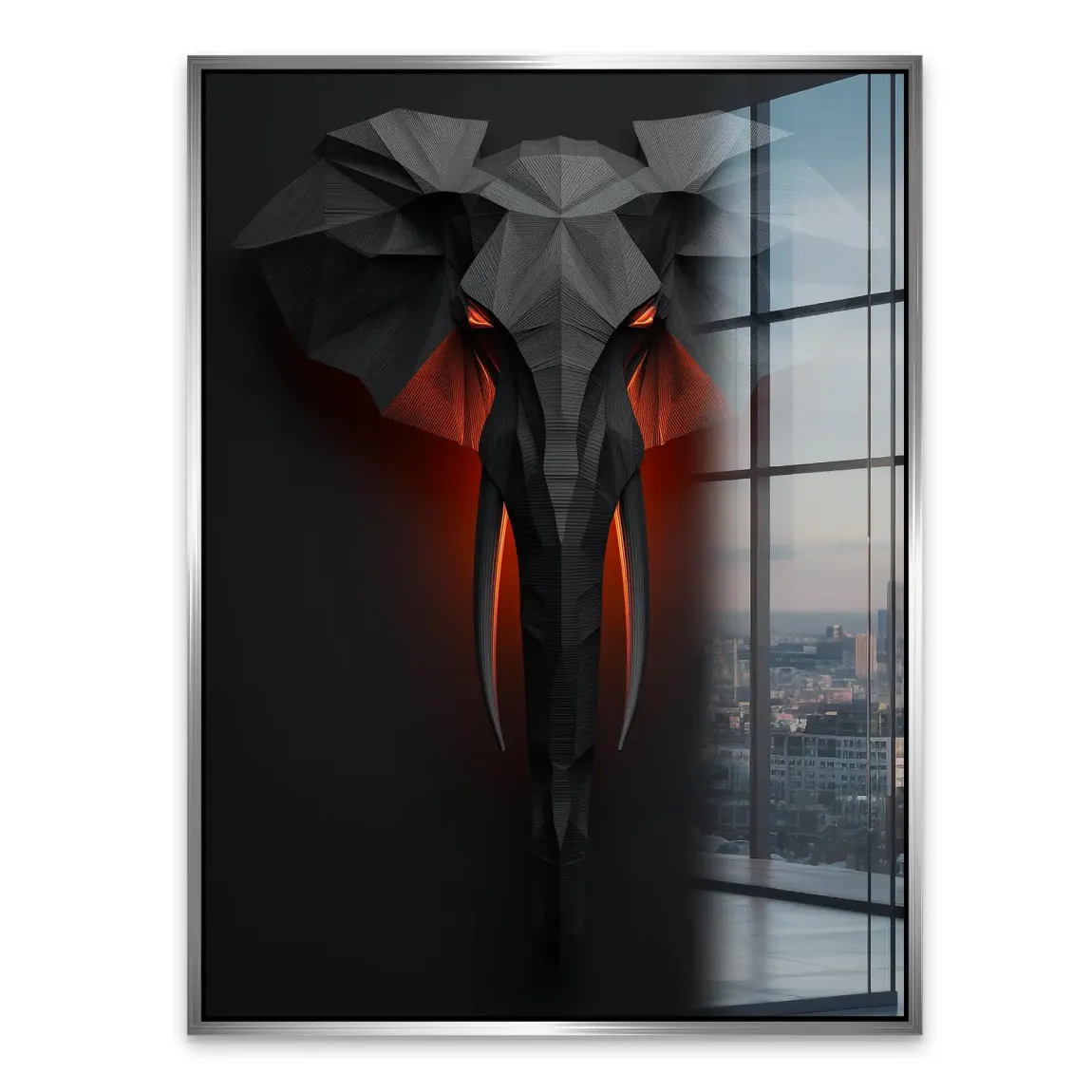 Mystischer Elefant Acrylglasbild