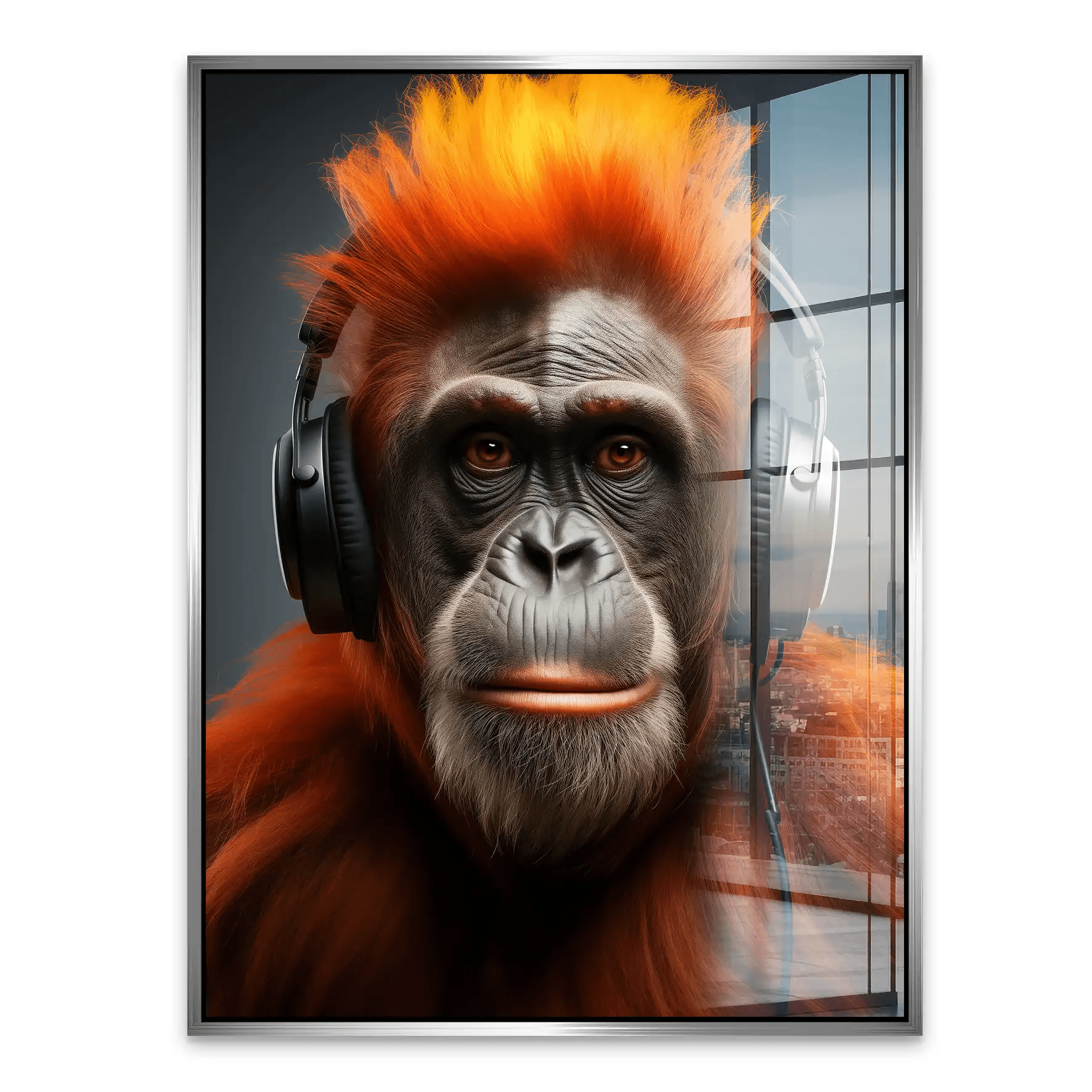 Music Monkey Acrylglas Bild INGALERIE