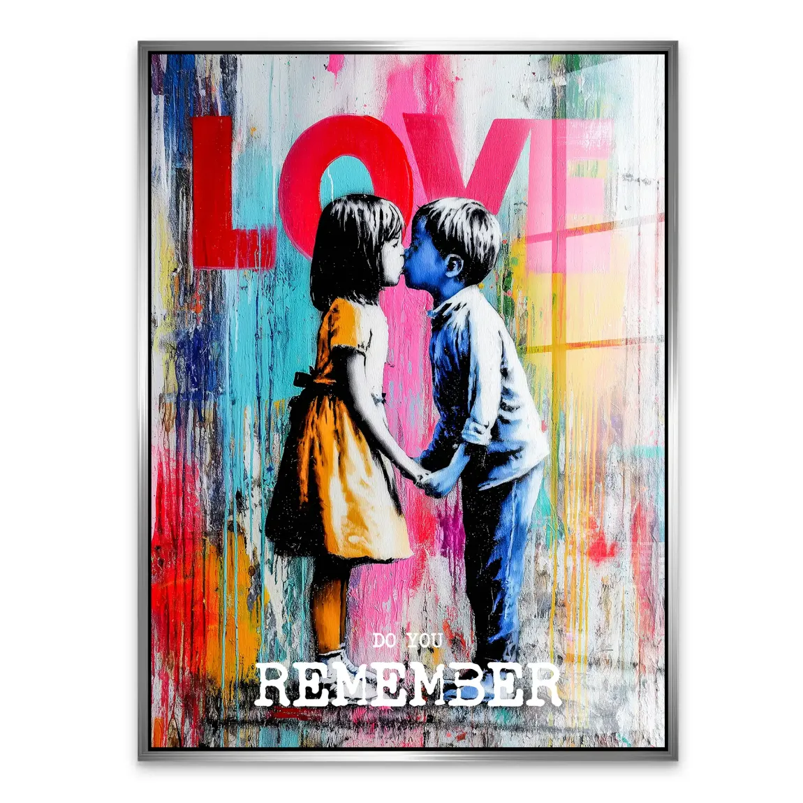 First Kiss Acrylglasbild