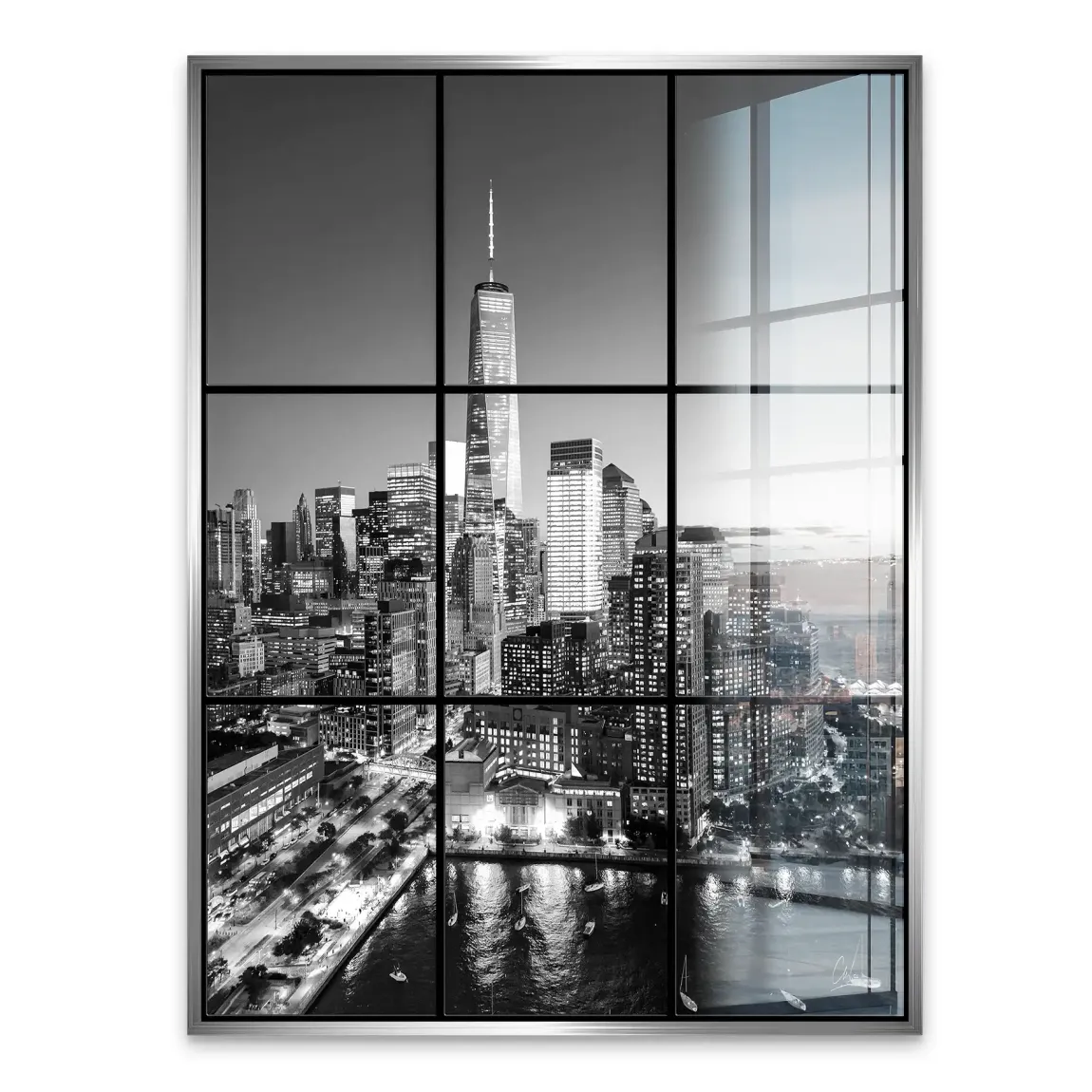 City Lights New York Acrylglasbild