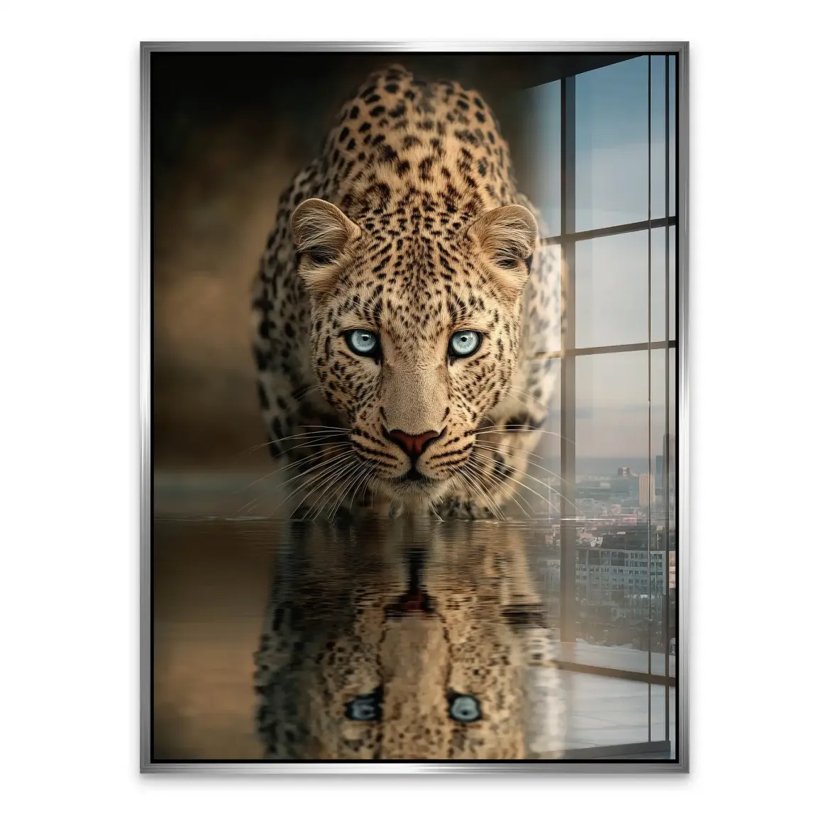 Silent Leopard Acrylglasbild