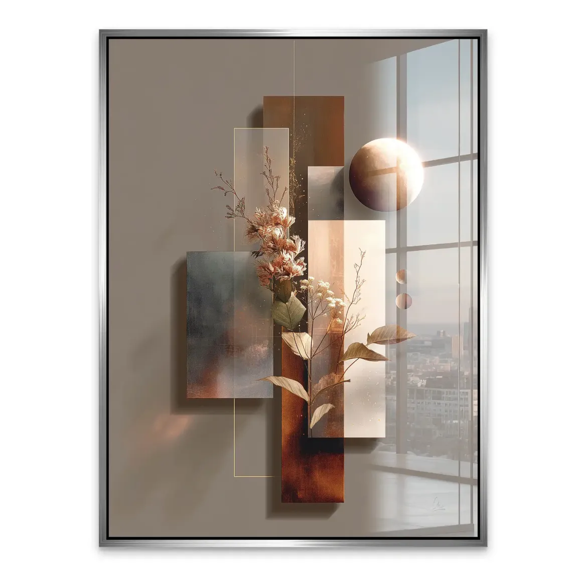 Celestial Bloom Harmony Acrylglasbild