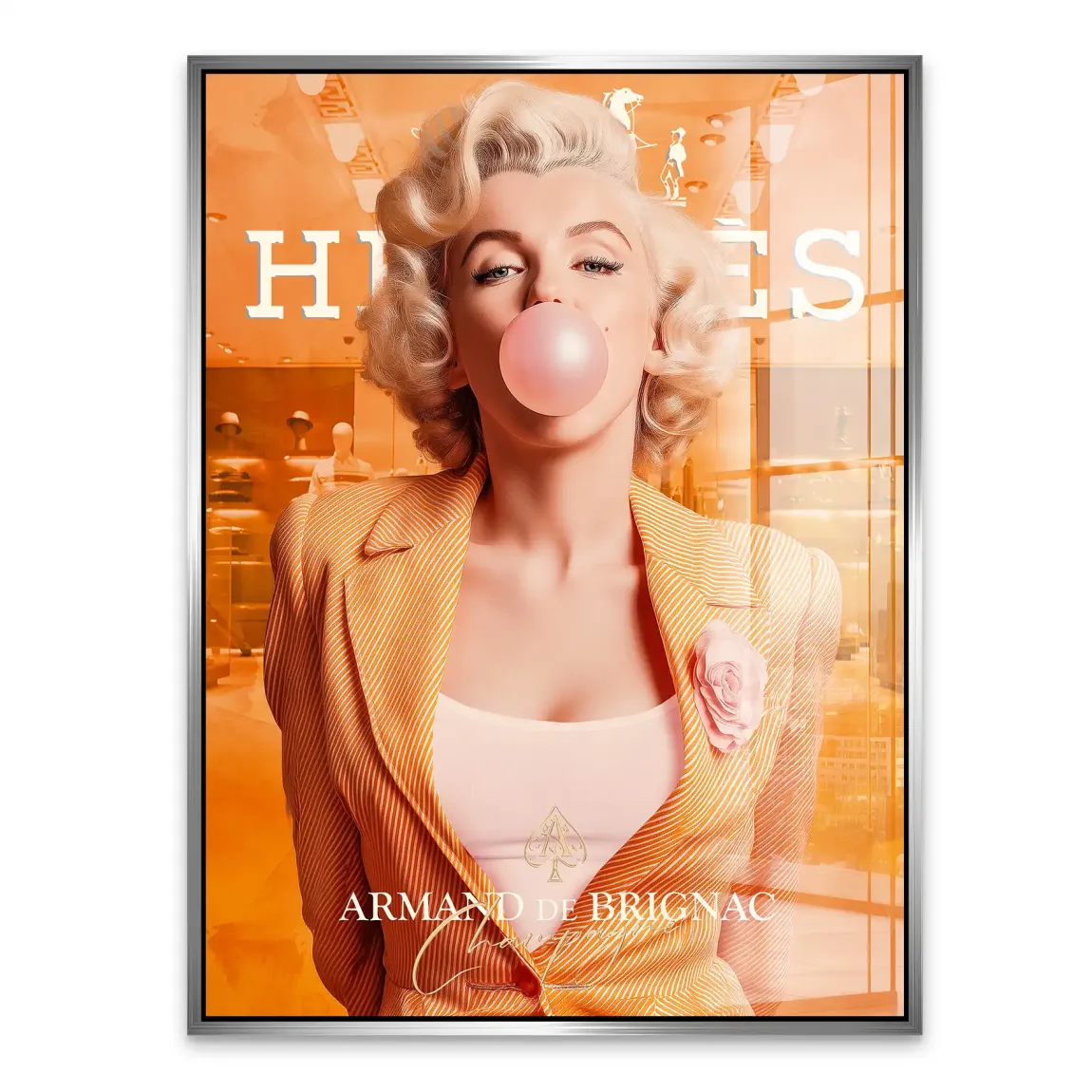 Monroe Bubble Glamour Acrylglasbild INGALERIE