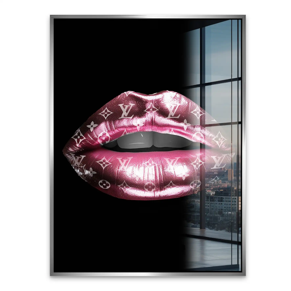 Vuitton Metallic Lips Acrylglas Bild INGALERIE
