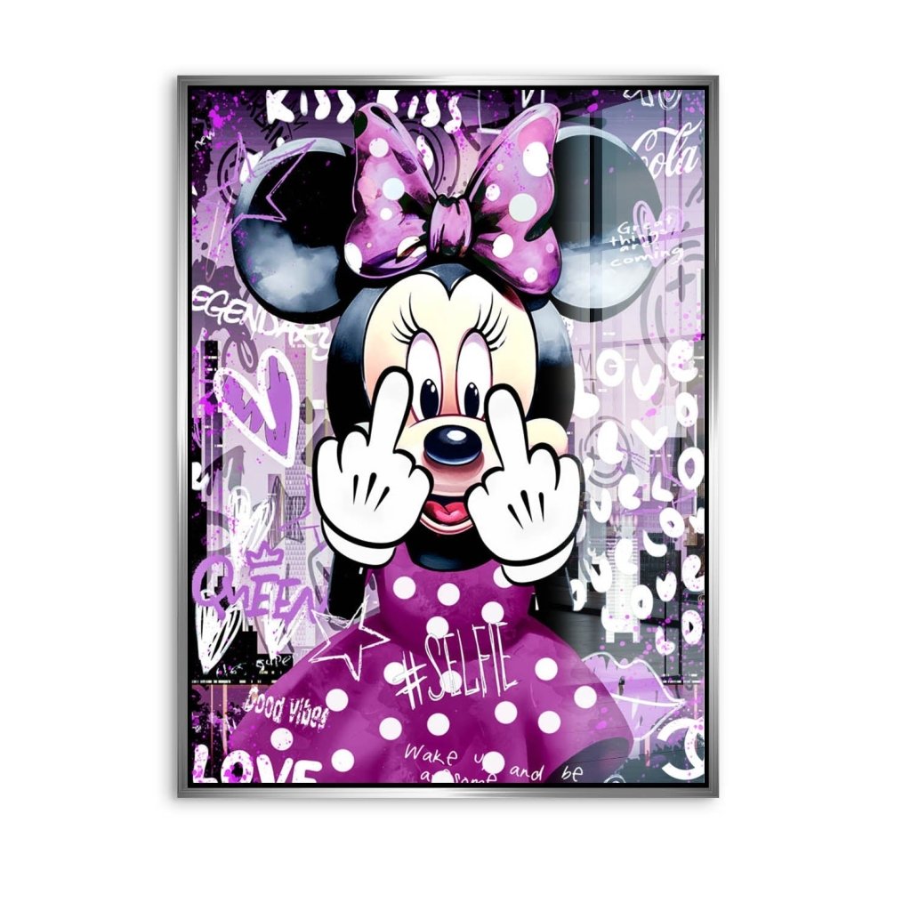 Bad Minnie Pop Art Acrylglas Bild INGALERIE