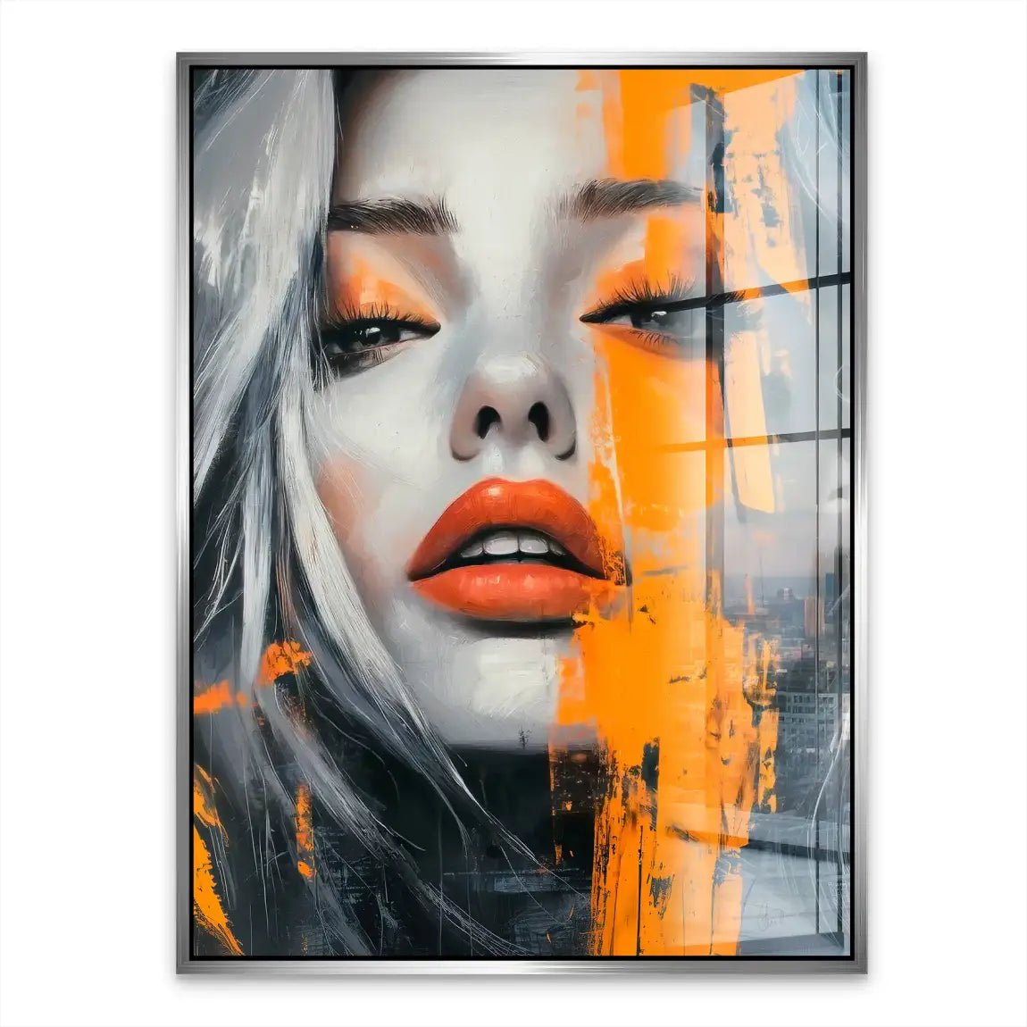 Orange Beauty Acrylglasbild INGALERIE