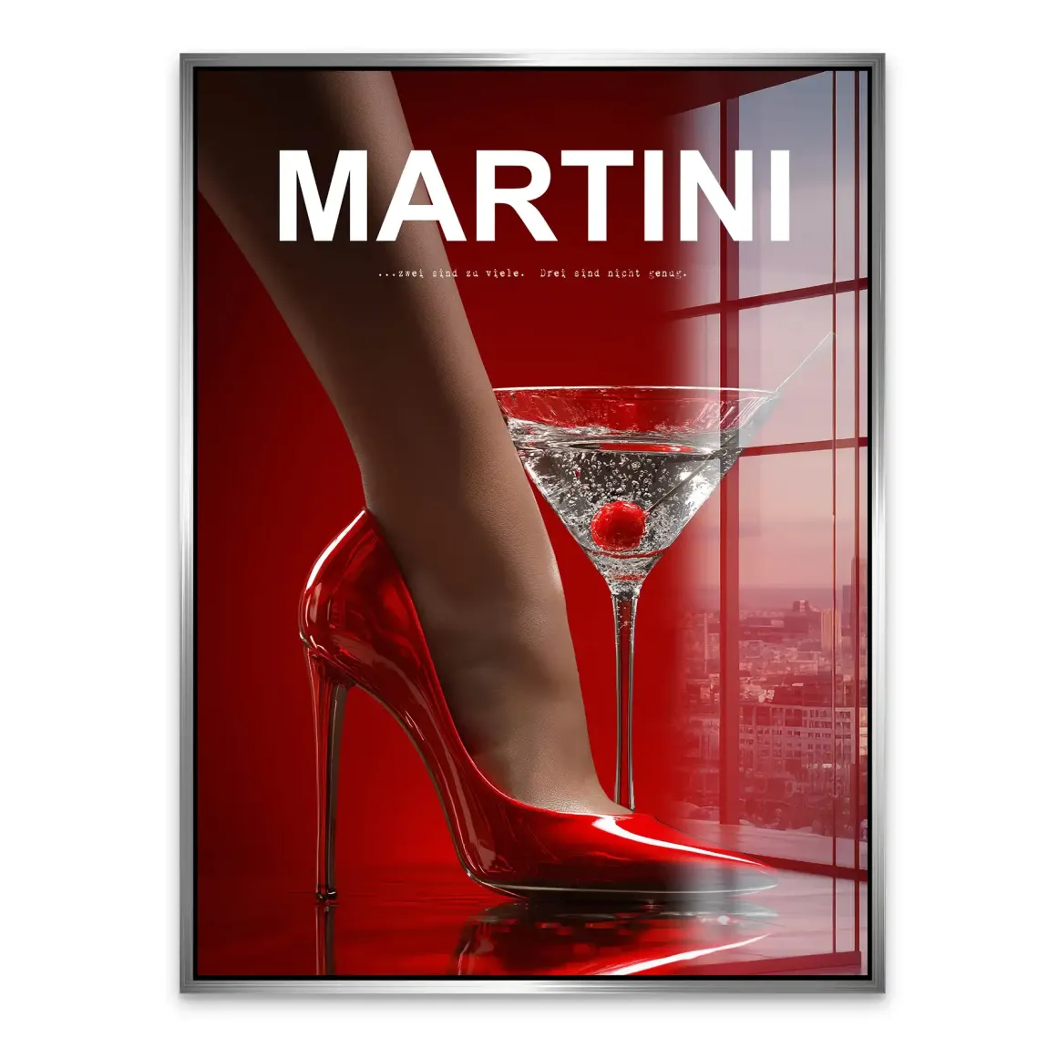 Martini Red Desire Acrylglasbild
