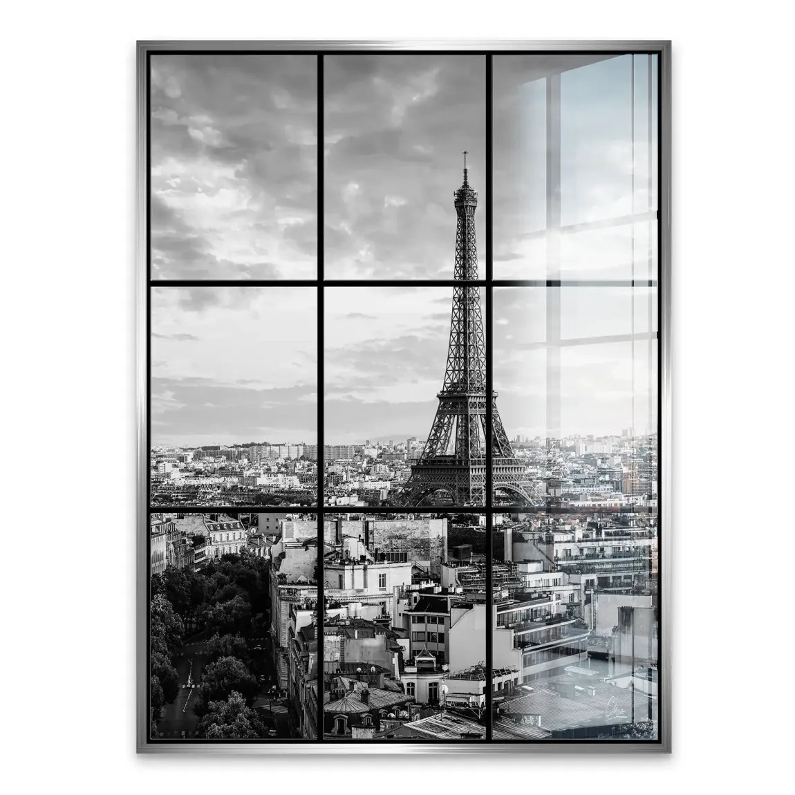 Eiffelturm über Paris Acrylglasbild