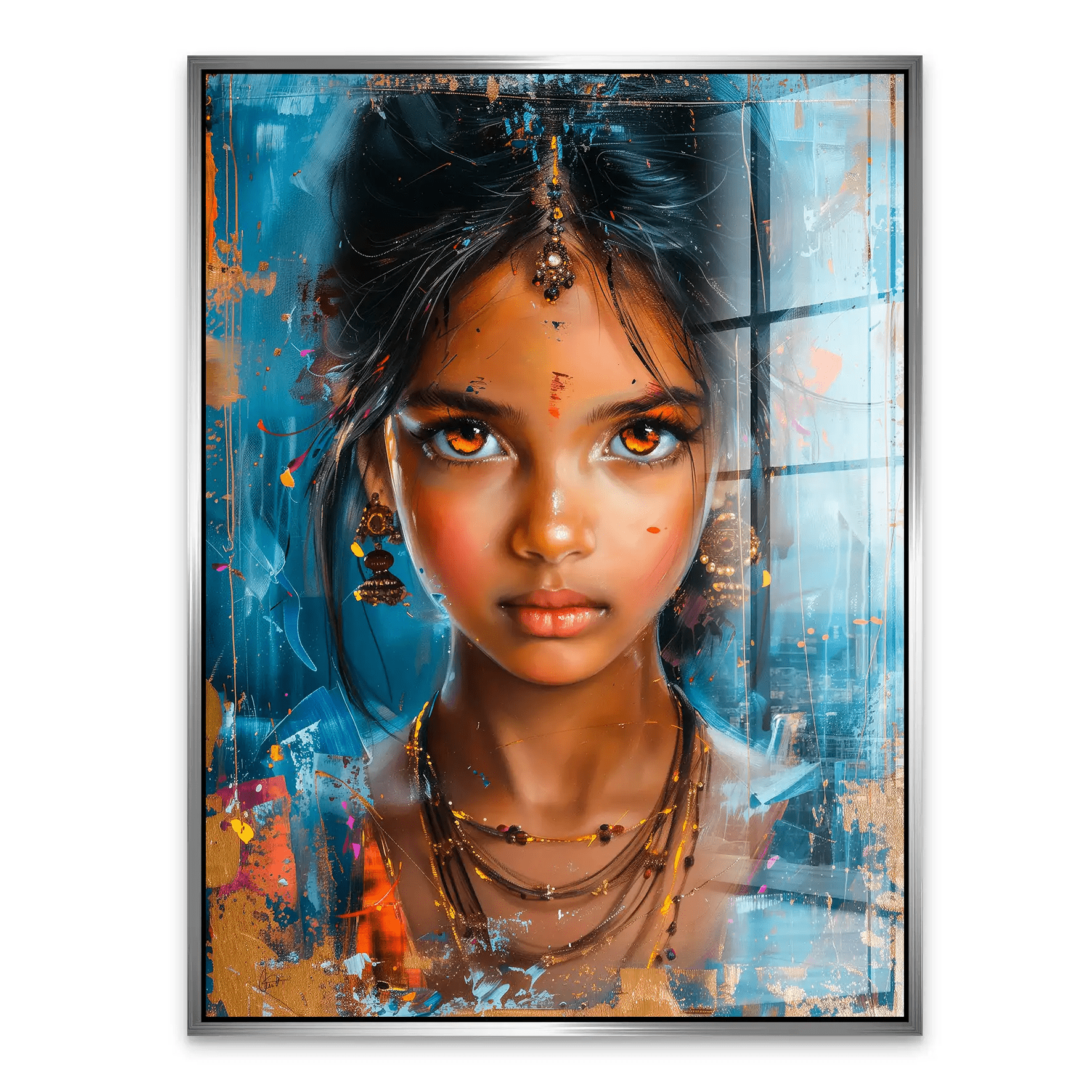 Indian Girl Acrylglas Bild INGALERIE