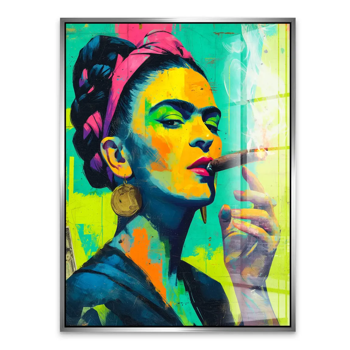 Frida Smoke Queen Acrylglasbild