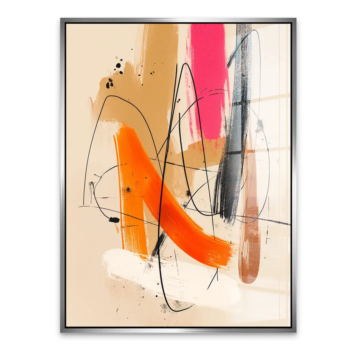 Freie Dynamik Abstrakt Acrylglasbild