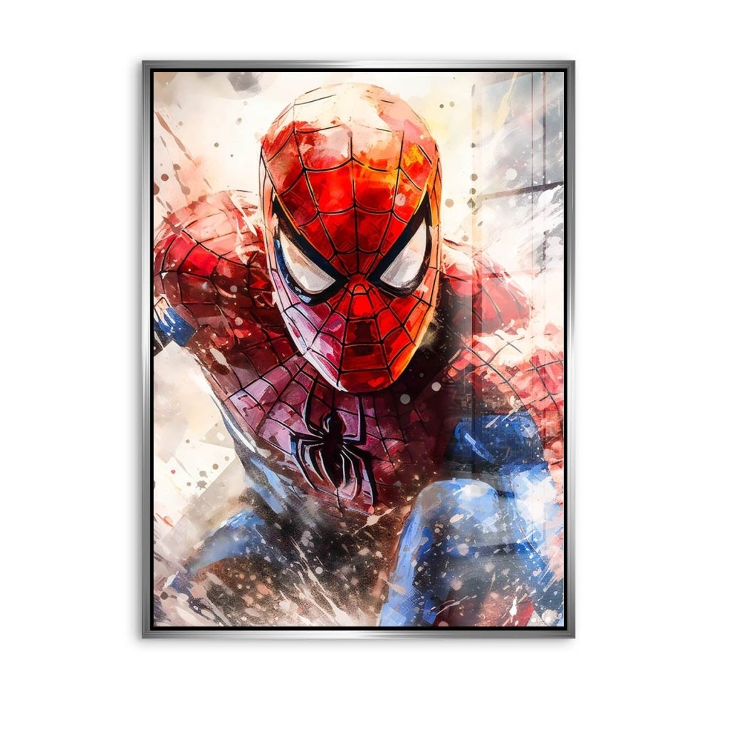 Pop Art Acrylglas Bild Spiderman Abstrakt INGALERIE