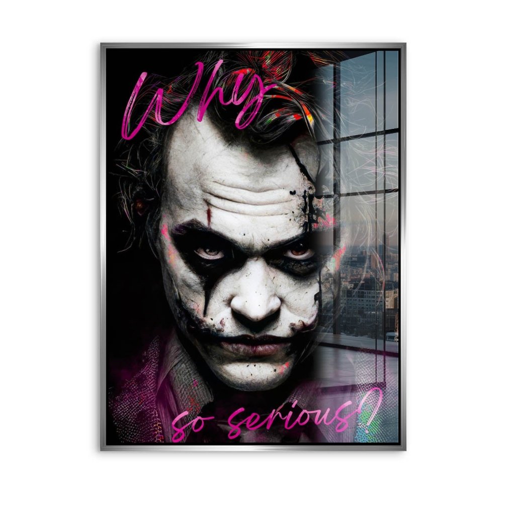 Joker Serious Style Acrylglas Bild INGALERIE