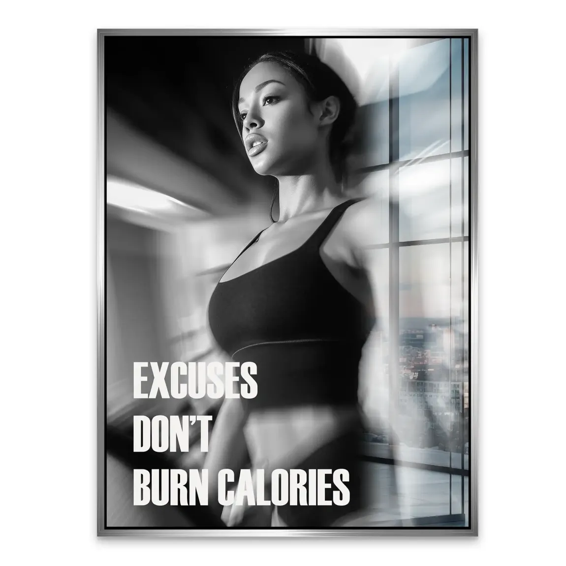 Burn Calories Fitness Acrylglasbild