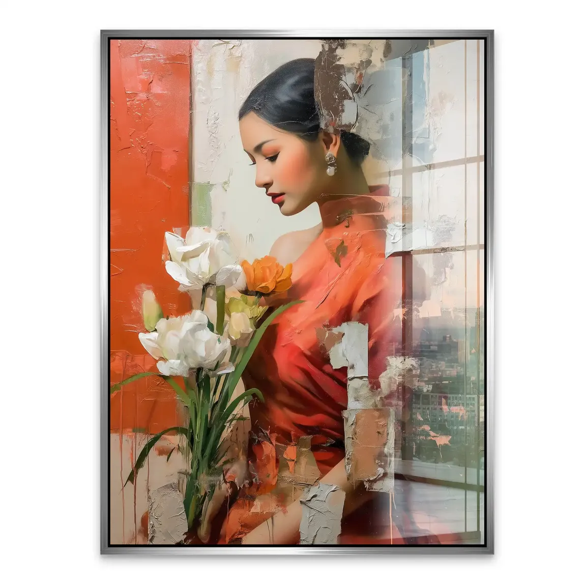 Silent Orchid Beauty Acrylglasbild