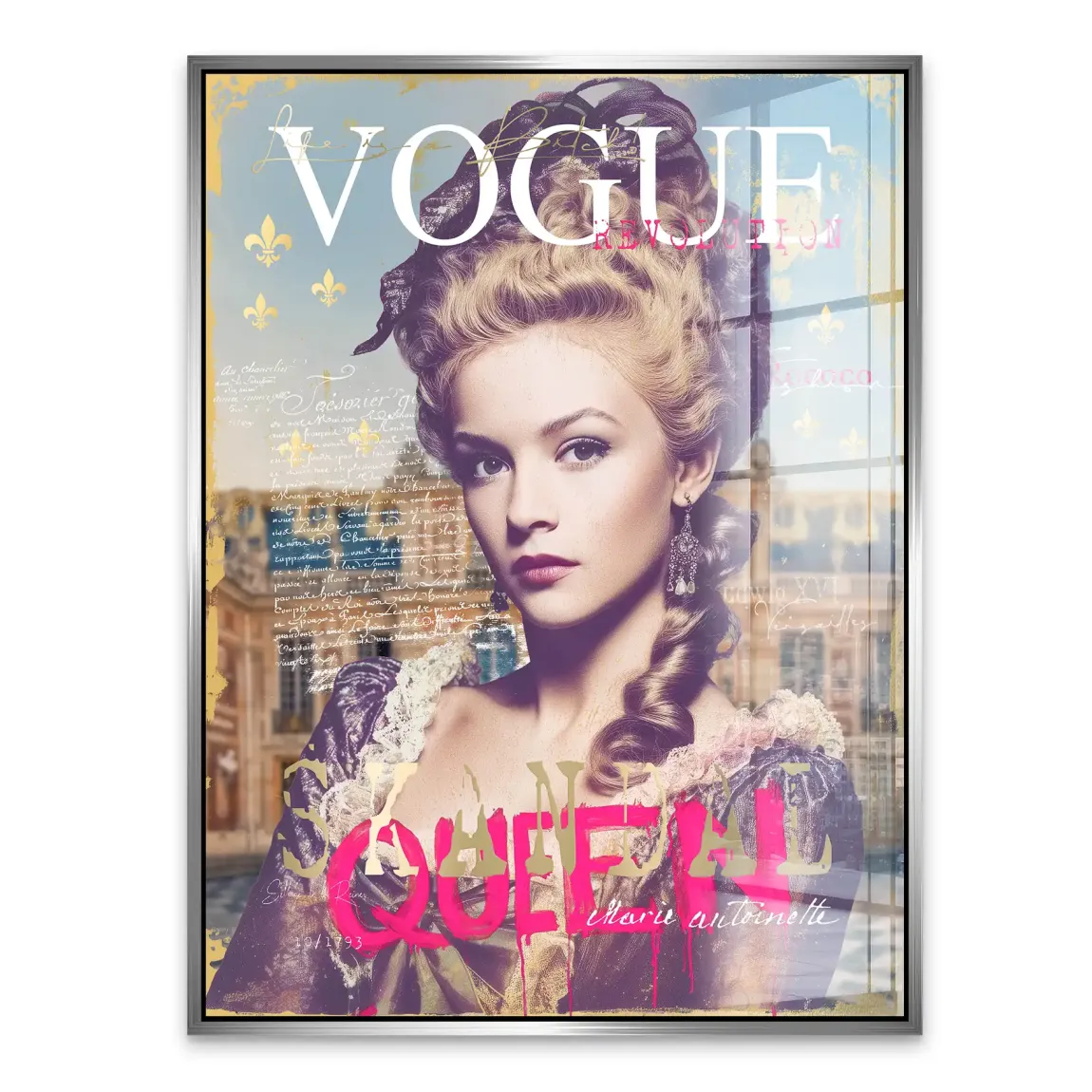 Marie Antoinette Vogue Acrylglasbild