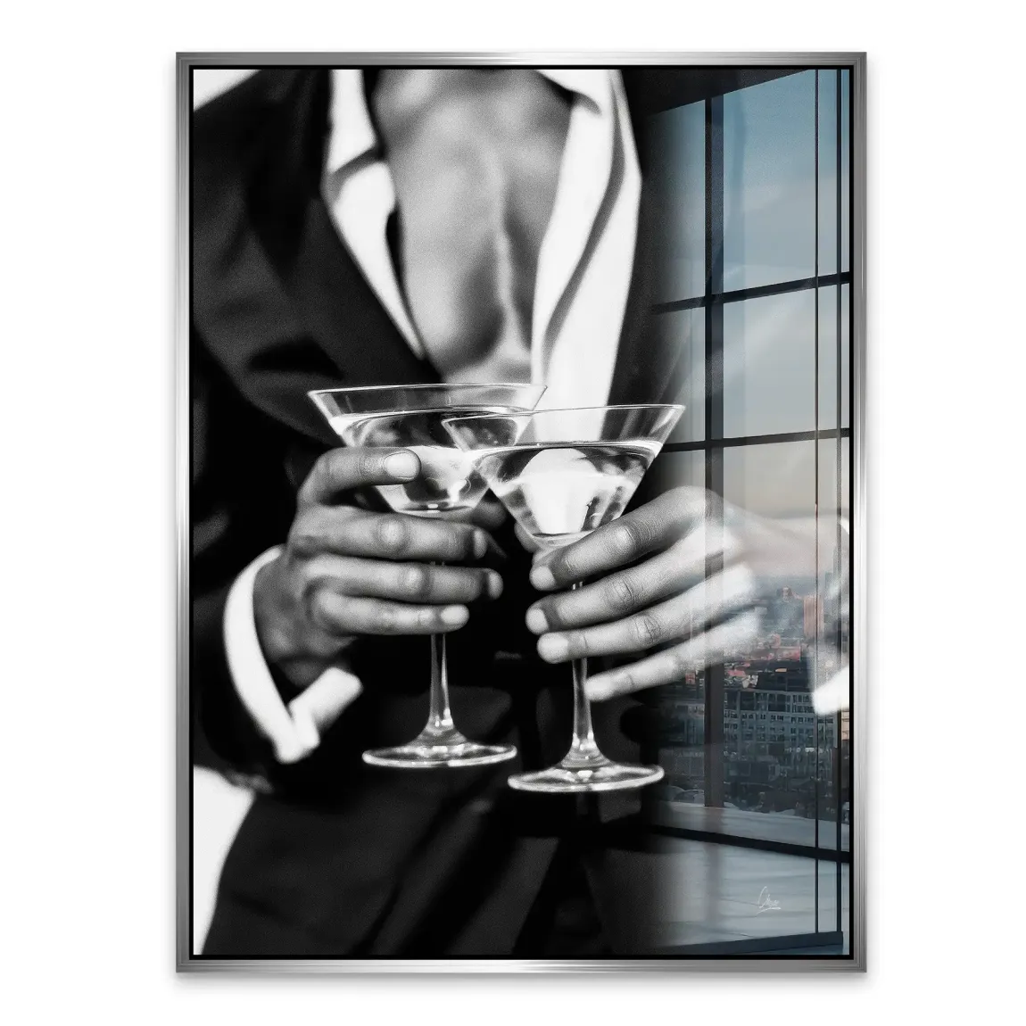 Gentleman Noire Acrylglasbild