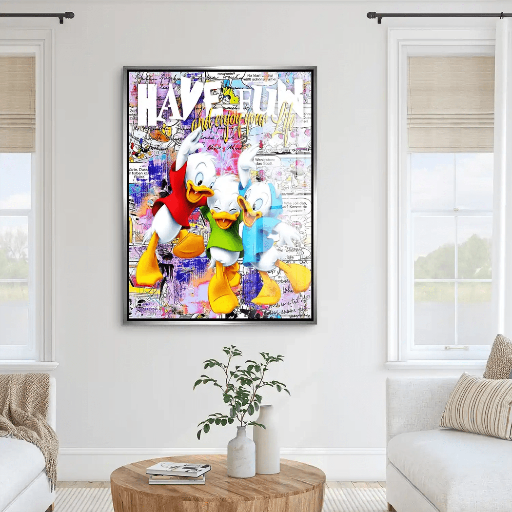 Duck Kids Nr.2 Pop Art Acrylglas Bild INGALERIE