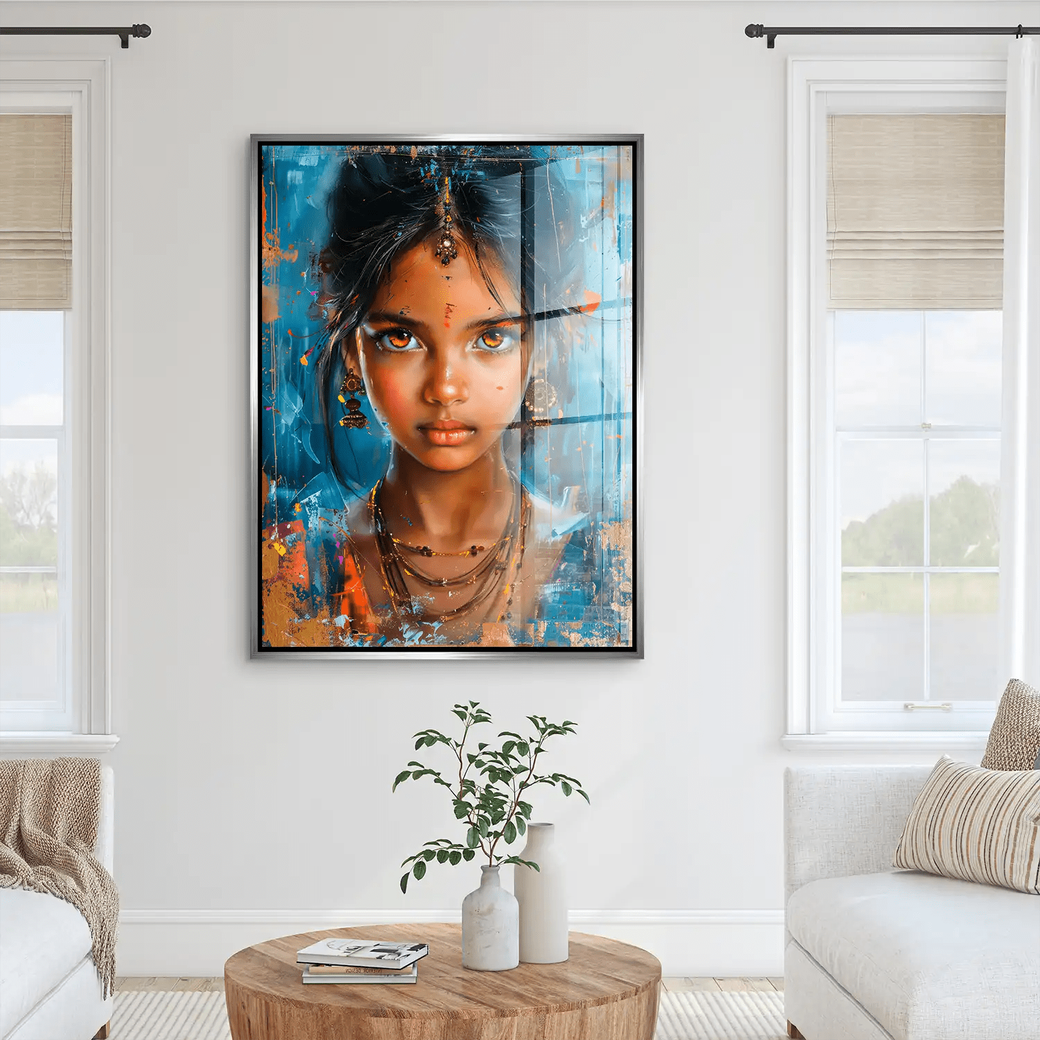 Indian Girl Acrylglas Bild INGALERIE