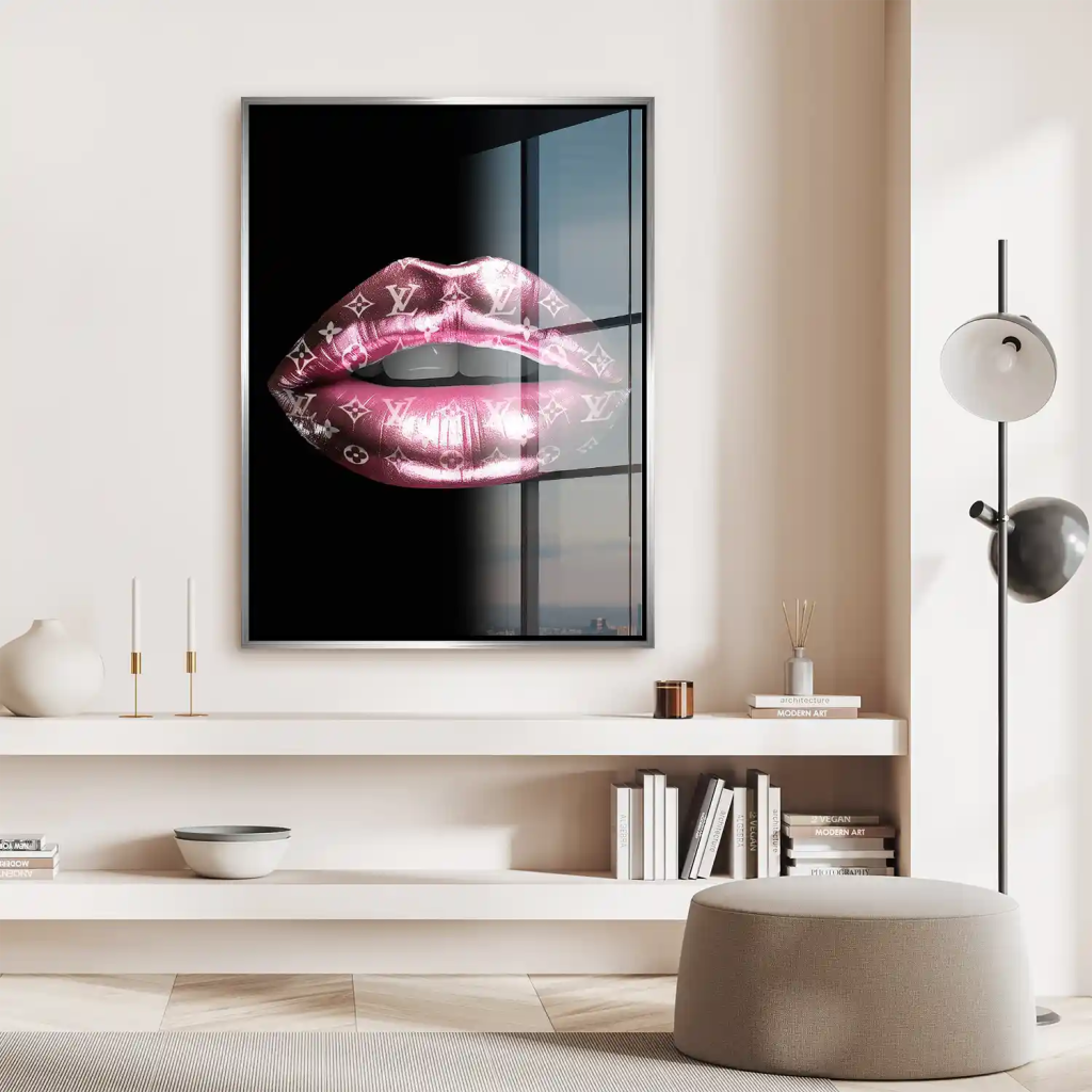 Vuitton Metallic Lips Acrylglas Bild INGALERIE