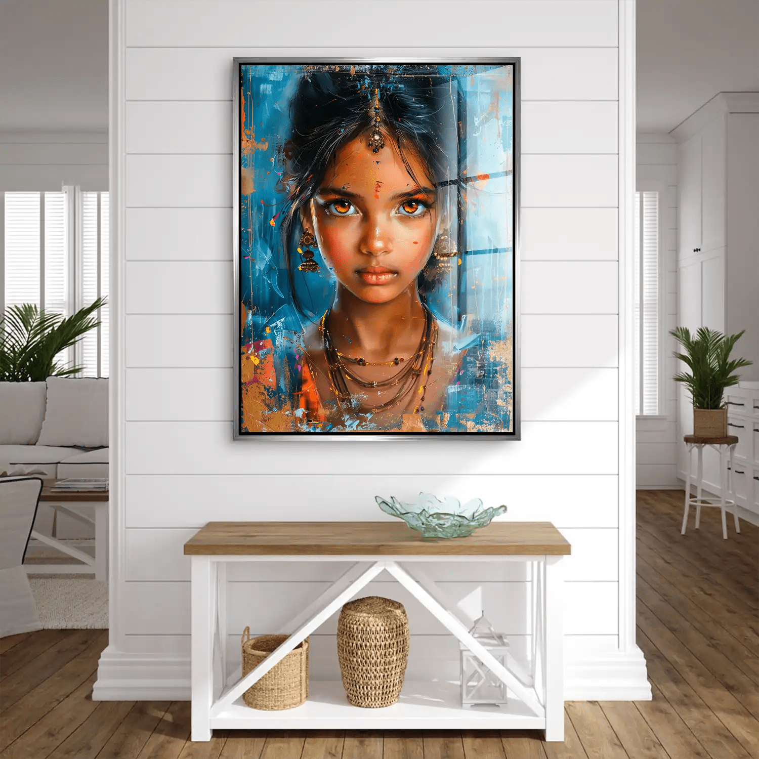 Indian Girl Acrylglas Bild INGALERIE