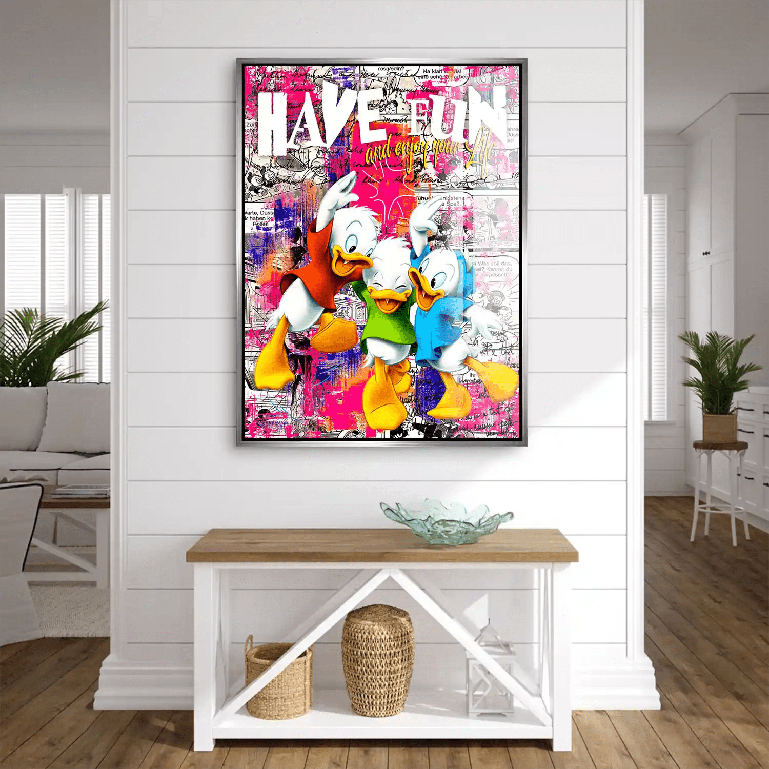 Duck Kids Pop Art Acrylglas Bild INGALERIE