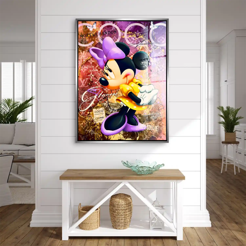 Minnie Maus Coco Pop Art Acrylglas Bild INGALERIE