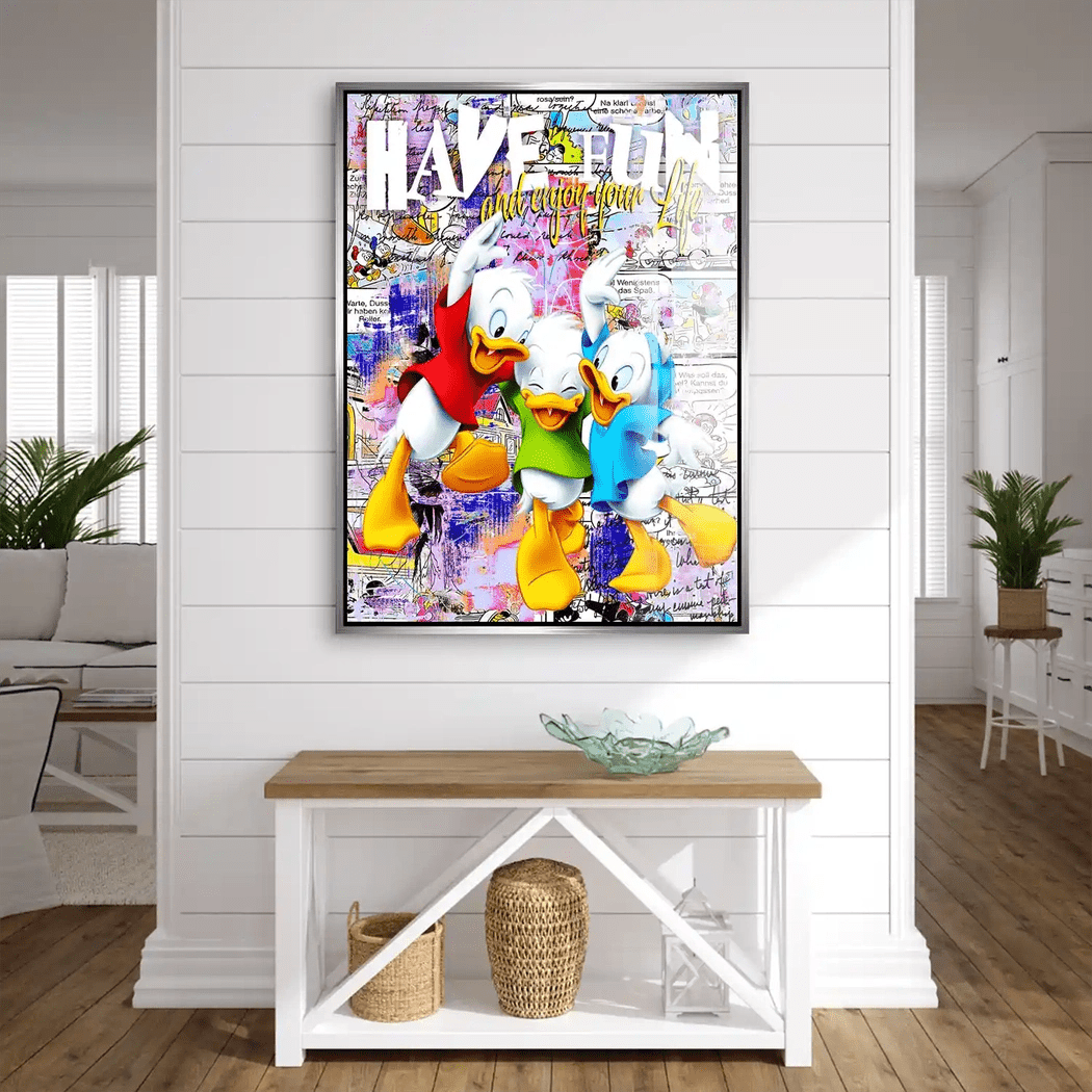 Duck Kids Nr.2 Pop Art Acrylglas Bild INGALERIE