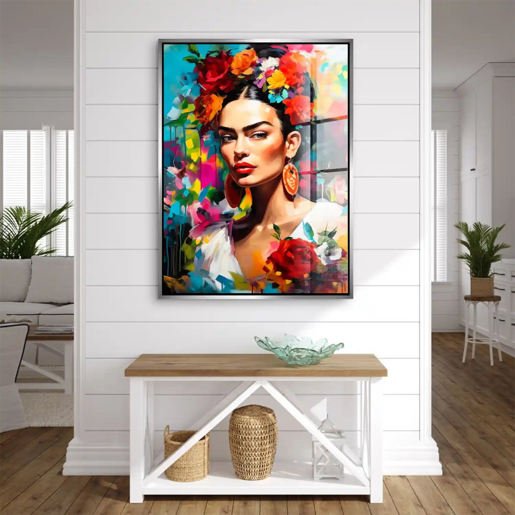 Frida Kahlo Flower Acrylglas Bild INGALERIE