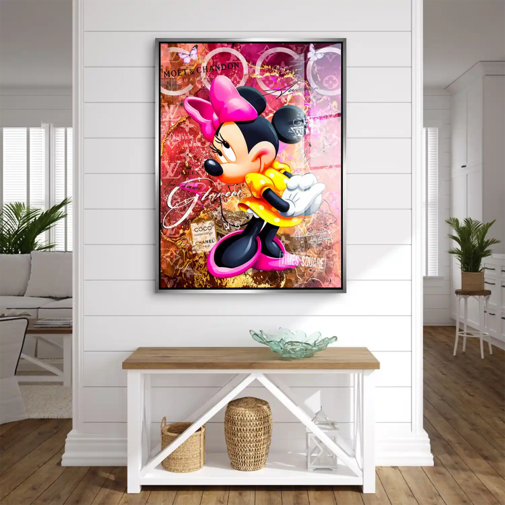 Minnie Maus Moet Pop Art Acrylglas Bild INGALERIE