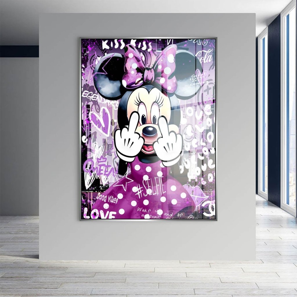 Bad Minnie Pop Art Acrylglas Bild INGALERIE