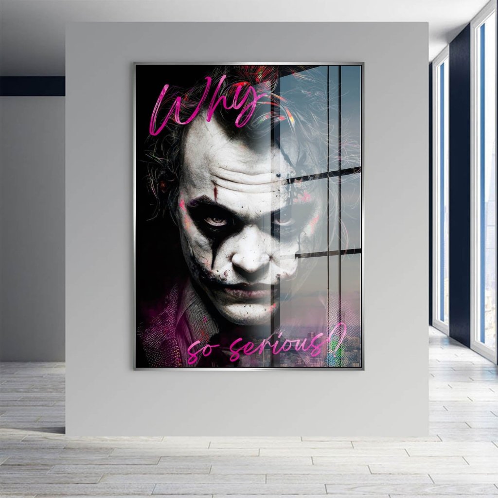 Joker Serious Style Acrylglas Bild INGALERIE