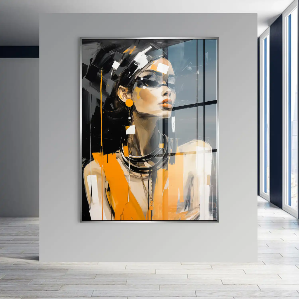 Abstrakt Style Lady Acrylglas Bild INGALERIE