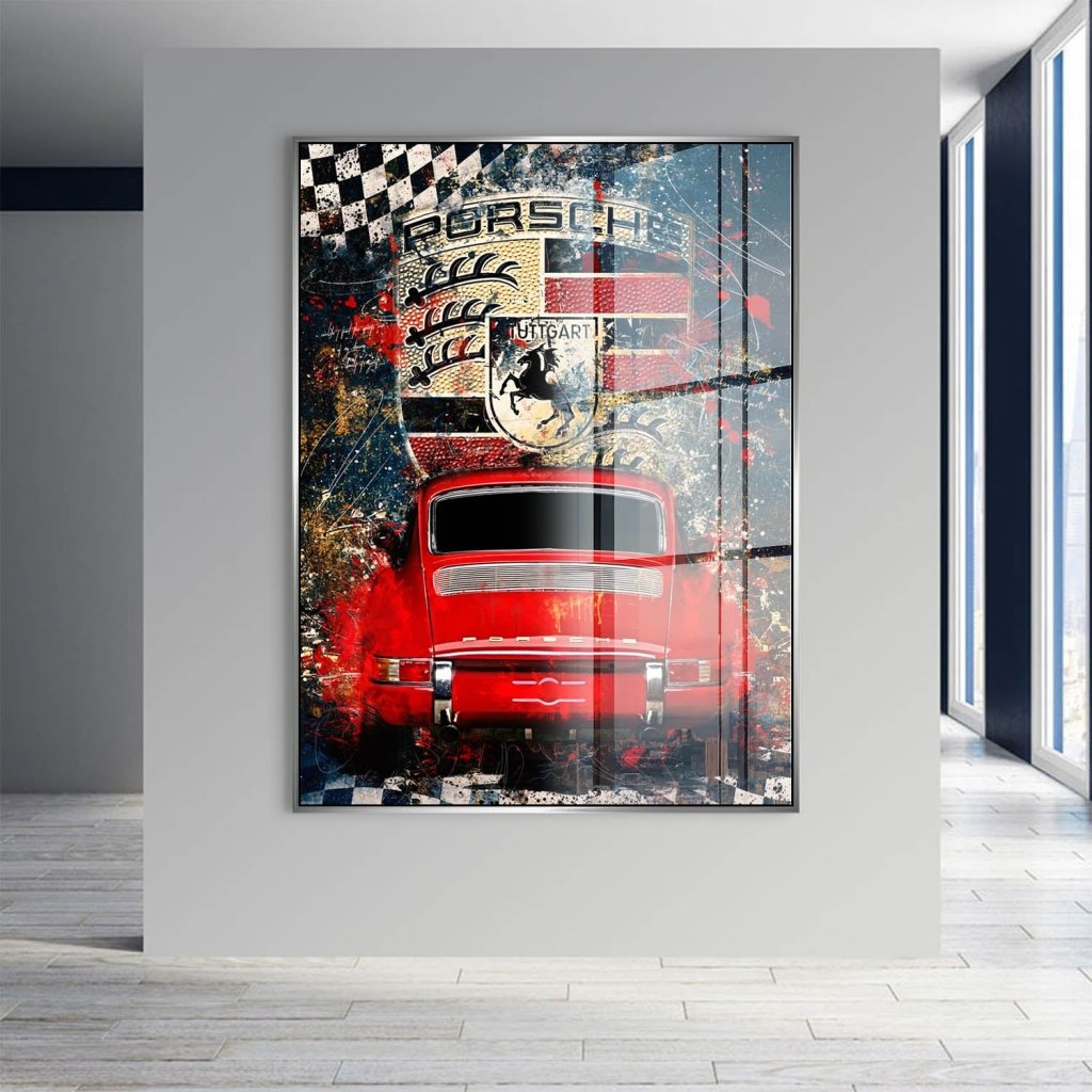 Porsche 911 Abstrakt Style Acrylglas Bild INGALERIE